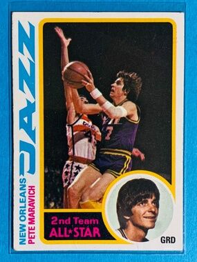 1978 Topps Pete Maravich basketball card - NBA Hall of Fame (HOF)